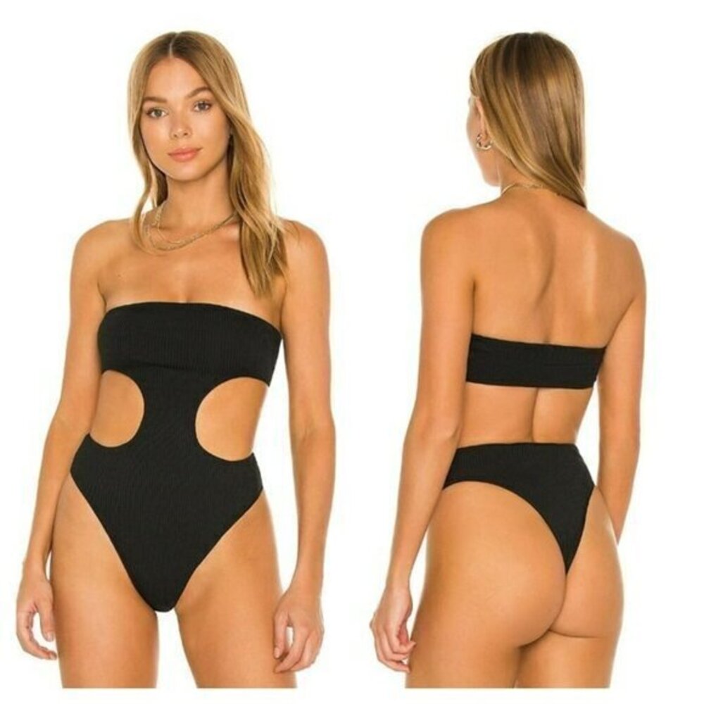 Superdown Darcey Cut Out Bodysuit - Black